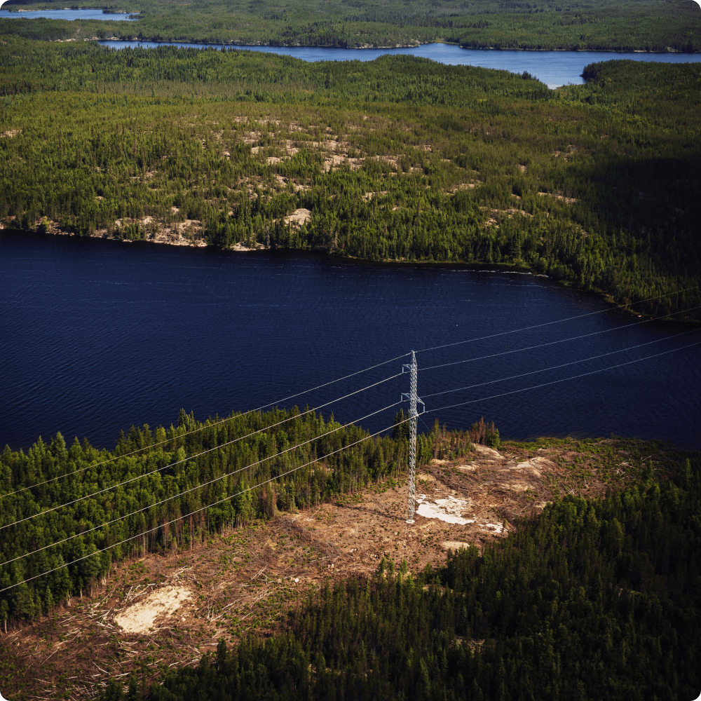OVP_LowRisk_IMG Large bodies of water and land with power lines